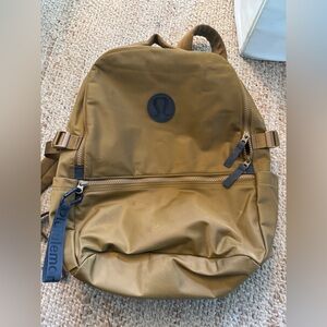 Lululemon New Crew Backpack 22L Caramel Black